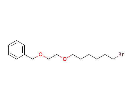 Molecular Structure of 503068-31-3 (Benzene, [[2-[(6-bromohexyl)oxy]ethoxy]methyl]-)