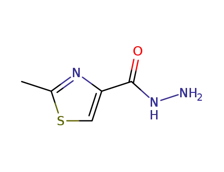 Molecular Structure of 101767-28-6 (2-Methyl-thiazole-4-carboxylic acid hydrazide )