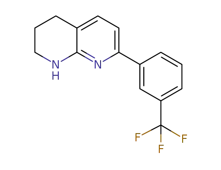 Molecular Structure of 1303588-28-4 (7-(3-(trifluoromethyl)phenyl)-1,2,3,4-tetrahydro-1,8-naphthyridine)