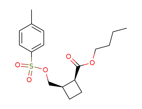 butyl cis-2-(tosyloxymethyl)cyclobutanecarboxylate