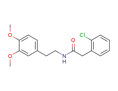 Molecular Structure of 10268-18-5 (2-Chlor-phenylessigsaeure-N-<2-(3,4-dimethoxyphenyl)-ethylamid>)