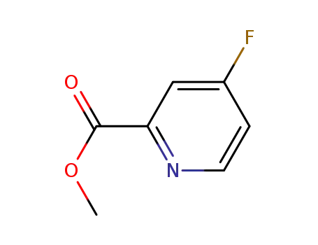 Molecular Structure of 886371-79-5 (4-FLUORO-PYRIDINE-2-CARBOXYLIC ACID METHYL ESTER)