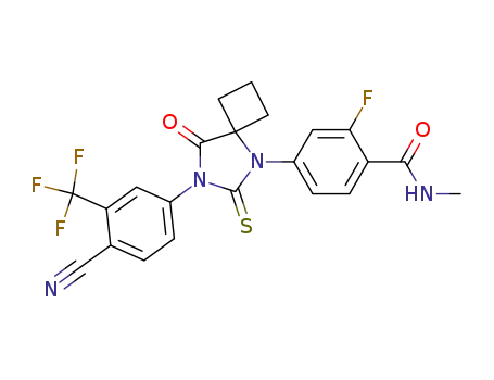 4-[7-[4-cyano-3-(trifluoromethyl)phenyl]-8-oxo-6-sulfanylidene-5,7-diazaspiro[3.4]octan-5-yl]-2-fluoro-N-methylbenzamide