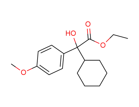 Cyclohexyl-<4-methoxy-phenyl>-glykolsaeure-aethylester