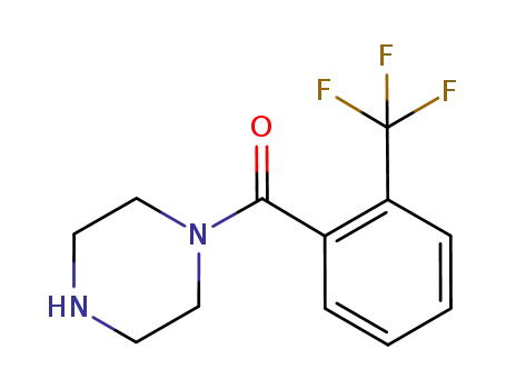 Molecular Structure of 179534-78-2 (1-[2-(TRIFLUOROMETHYL)BENZOYL]PIPERAZINE)