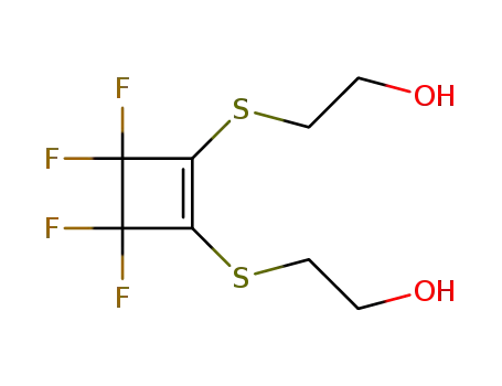 2-[3,3,4,4-Tetrafluoro-2-(2-hydroxy-ethylsulfanyl)-cyclobut-1-enylsulfanyl]-ethanol