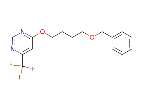 Molecular Structure of 1135031-76-3 (4-[4-(benzyloxy)butoxy]-6-(trifluoromethyl)pyrimidine)