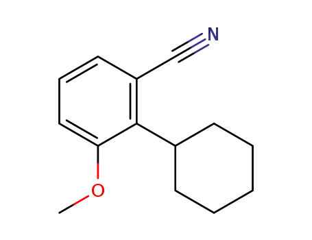 Molecular Structure of 106272-58-6 (2-cyclohexyl-3-methoxybenzonitrile)