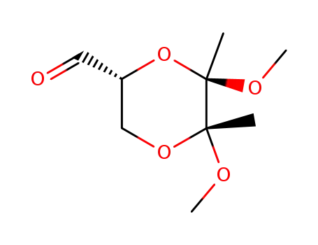 1,4-Dioxane-2-carboxaldehyde, 5,6-dimethoxy-5,6-dimethyl-,
(2R,5R,6R)-