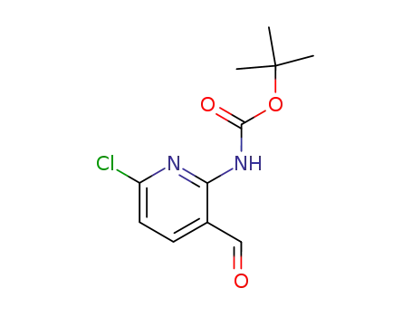 Molecular Structure of 294659-72-6 (TERT-BUTYL (6-CHLORO-3-FORMYLPYRIDIN-2-YL)CARBAMATE)
