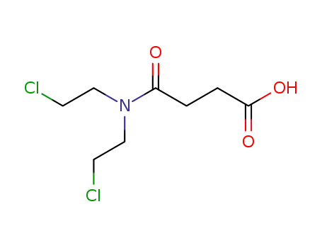Molecular Structure of 98559-98-9 (<i>N</i>,<i>N</i>-bis-(2-chloro-ethyl)-succinamic acid)