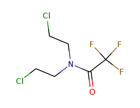 Molecular Structure of 667-82-3 (N,N-bis(2-chloroethyl)-2,2,2-trifluoroacetamide)