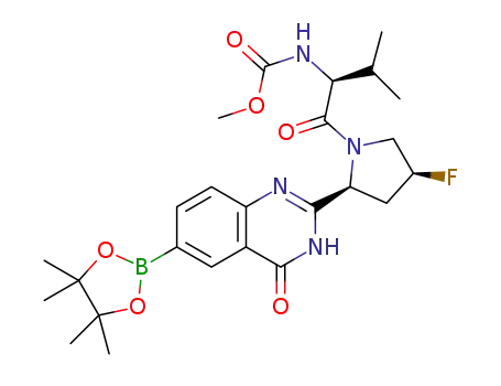 C<sub>25</sub>H<sub>34</sub>BFN<sub>4</sub>O<sub>6</sub>