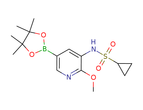 N-[2-methoxy-5-(4,4,5,5-tetramethyl-1,3,2-dioxaborolan-2-yl)pyridin-3-yl]cyclopropanesulfonamide