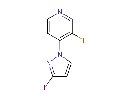 3-fluoro-4-(3-iodo-1H-pyrazol-1-yl)pyridine