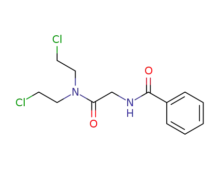 Molecular Structure of 3183-26-4 (N-{2-[bis(2-chloroethyl)amino]-2-oxoethyl}benzamide)