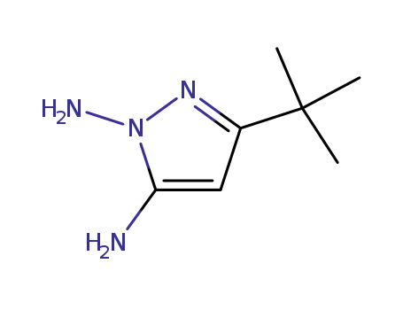 Molecular Structure of 177727-25-2 (1H-Pyrazole-1,5-diamine, 3-(1,1-dimethylethyl)-)