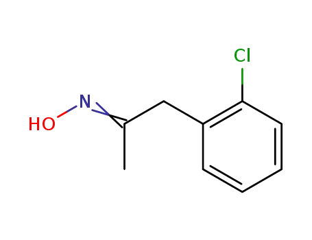 Molecular Structure of 117891-08-4 ((2-CHLOROPHENYL)ACETONE OXIME)