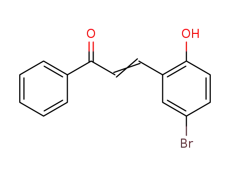 Molecular Structure of 18287-99-5 (2-Propen-1-one, 3-(5-bromo-2-hydroxyphenyl)-1-phenyl-)