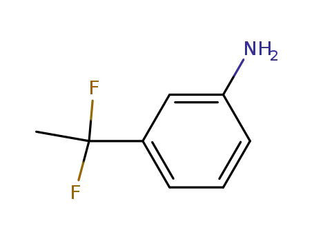 Molecular Structure of 40788-05-4 (3-(1,1-difluoroethyl)aniline)