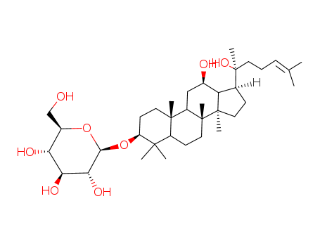 (2R,3R,4S,5R,6R)-2-[[(10S,12S,14R,17S)-12-hydroxy-17-[(2R)-2-hydroxy-6 -methyl-hept-5-en-2-yl]-4,4,10,14,17-pentamethyl-2,3,5,6,7,8,9,11,12,1 3,15,16-dodecahydro-1H-cyclopenta[a]phenanthren-3-yl]oxy]-