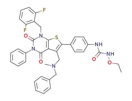 C<sub>37</sub>H<sub>33</sub>F<sub>2</sub>N<sub>5</sub>O<sub>4</sub>S
