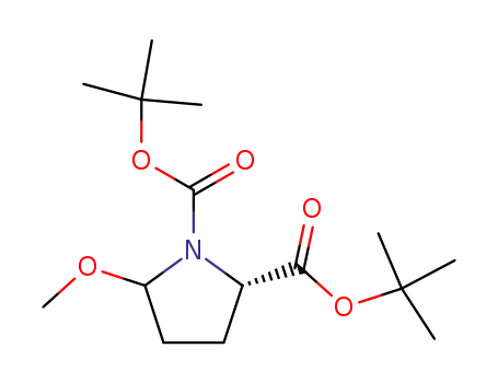 Molecular Structure of 228579-91-7 ((2S)-di-tert-butyl 5-methoxypyrrolidine-1,2-dicarboxylate)