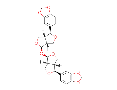Molecular Structure of 30186-93-7 (1,3-Benzodioxole,5,5'-[oxybis[(1S,3aR,4R,6aR)-tetrahydro-1H,3H-furo[3,4-c]furan-4,1-diyl]]bis-(9CI))