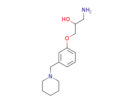 Molecular Structure of 86506-72-1 (2-Propanol, 1-amino-3-[3-(1-piperidinylmethyl)phenoxy]-)