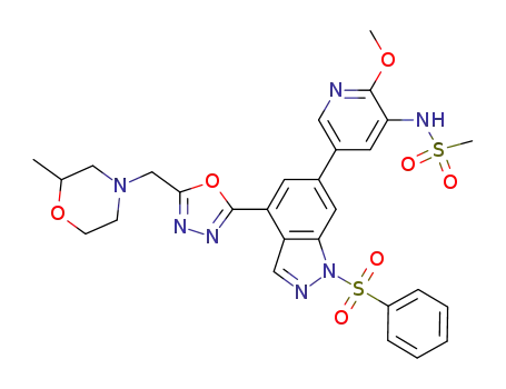 C<sub>28</sub>H<sub>29</sub>N<sub>7</sub>O<sub>7</sub>S<sub>2</sub>