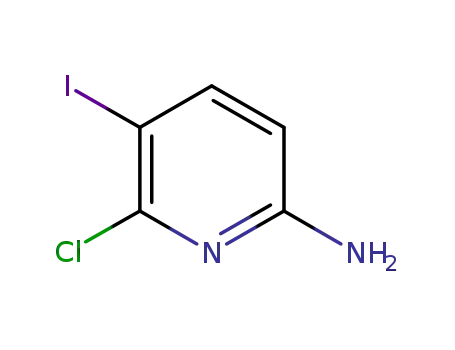 Molecular Structure of 1221398-11-3 (6-Chloro-5-iodopyridin-2-aMine)
