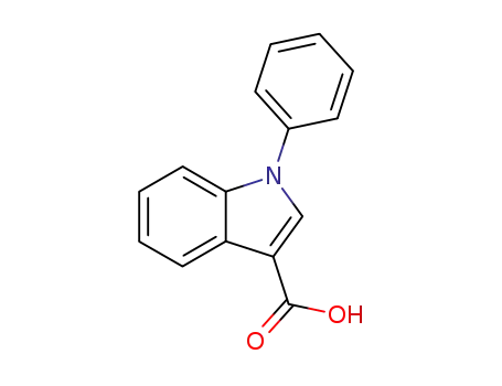 Molecular Structure of 244090-34-4 (1-phenyl-1H-indole-3-carboxylic acid)