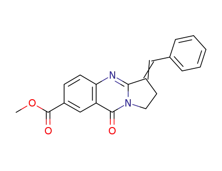 Pyrrolo[2,1-b]quinazoline-7-carboxylic acid,
1,2,3,9-tetrahydro-9-oxo-3-(phenylmethylene)-, methyl ester