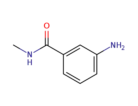Molecular Structure of 25900-61-2 (3-AMINOBENZOYLMETHYLAMIDE)