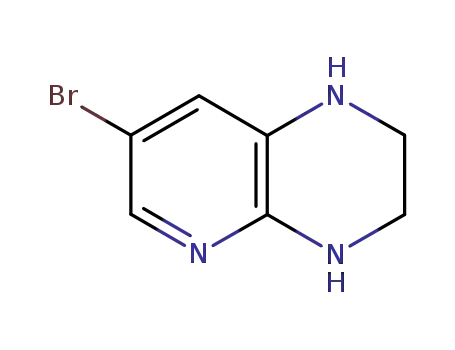 Molecular Structure of 52333-31-0 (7-Bromo-1,2,3,4-tetrahydropyrido[2,3-b]pyrazine)