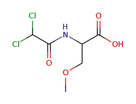 Molecular Structure of 3183-36-6 (N-(dichloroacetyl)-O-methylserine)