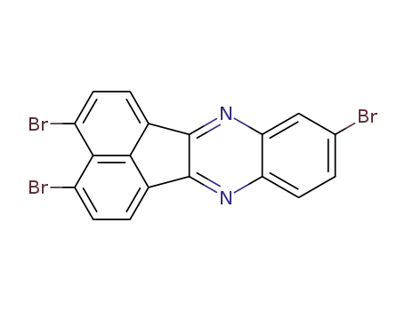 Molecular Structure of 109590-13-8 (3,4,9-tribromo-acenaphtho[1,2-<i>b</i>]quinoxaline)
