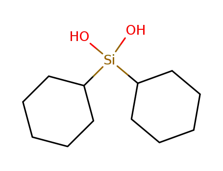 Molecular Structure of 18027-70-8 (dicyclohexylsilanediol)