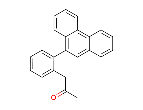 Molecular Structure of 1013933-56-6 (1-(2-(Phenanthren-9-yl)phenyl)propan-2-one)