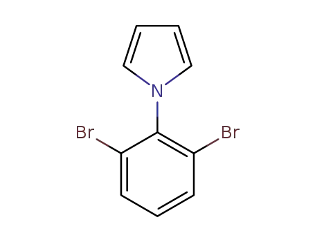 Molecular Structure of 1372804-17-5 (1-(2,6-dibromo-phenyl)-1H-pyrrole)