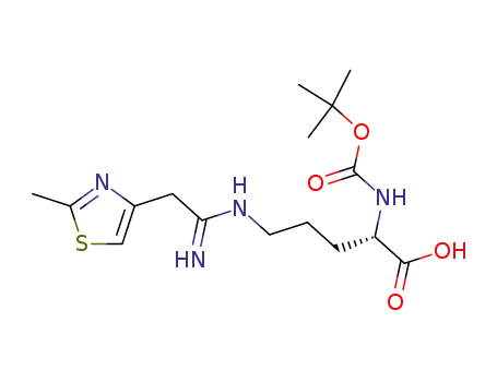 N<sup>1</sup>-Boc-N<sup>5</sup>-(1-imino-2-(2-methyl-4-thiazolyl)ethyl)-L-ornithine