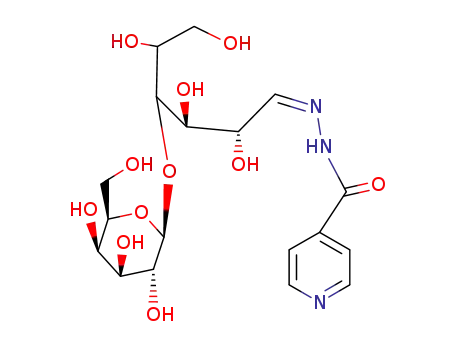 Molecular Structure of 74675-29-9 (Isonicotinic acid [(2S,3R)-2,3,5,6-tetrahydroxy-4-((2S,3R,4S,5R,6R)-3,4,5-trihydroxy-6-hydroxymethyl-tetrahydro-pyran-2-yloxy)-hex-(Z)-ylidene]-hydrazide)