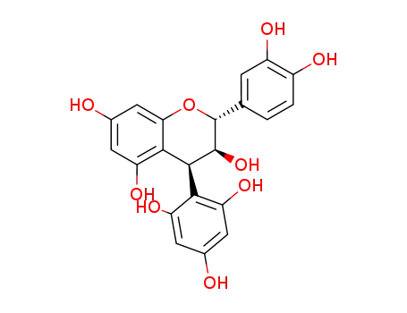 Molecular Structure of 78284-51-2 ((2R,3S,4S)-2,3-trans-3,4-cis-4-(2,4,6-Trihydroxyphenyl)-3',4',5,7-tetrahydroxyflavan-3-ol)