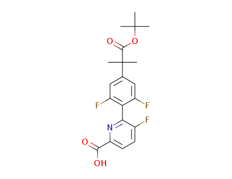 6-(4-(1-(tert-butoxy)-2-methyl-1-oxopropan-2-yl)-2,6-difluorophenyl)-5-fluoropicolinic acid