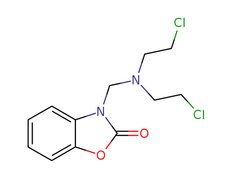2(3H)-Benzoxazolone,3-[[bis(2-chloroethyl)amino]methyl]-