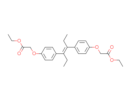 Aceticacid, 2,2'-[(1,2-diethyl-1,2-ethenediyl)bis(4,1-phenyleneoxy)]bis-, diethyl ester (9CI) cas  6325-57-1