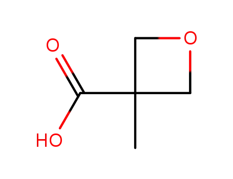 Molecular Structure of 28562-68-7 (3-OXETANECARBOXYLIC ACID, 3-METHYL)