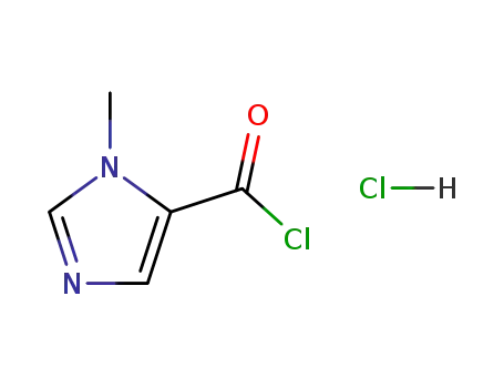 Molecular Structure of 343569-06-2 (1-Methyl-1H-imidazole-5-carbonyl chloride hydrochloride)