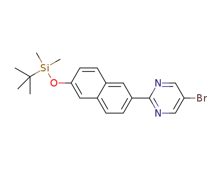 5-bromo-2-(6-{[tert-butyl(dimethyl)silyl]oxy}naphthalen-2-yl)pyrimidine