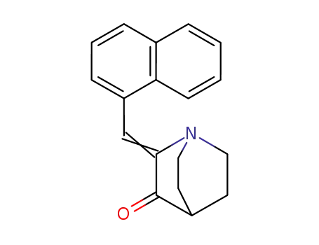 Molecular Structure of 24123-91-9 ((2Z)-2-(naphthalen-1-ylmethylidene)-1-azabicyclo[2.2.2]octan-3-one)
